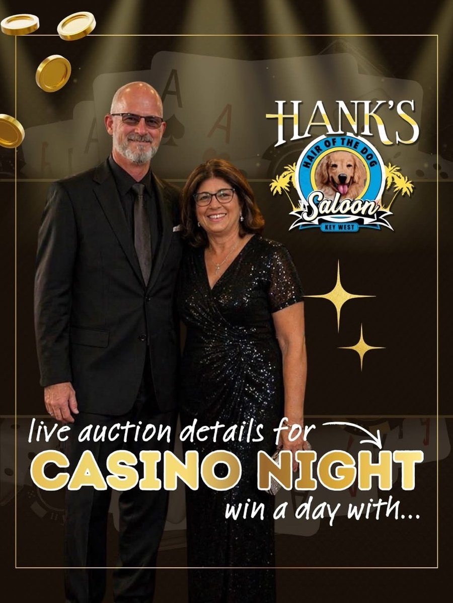 Live auction details for Casino Night - win a day with...